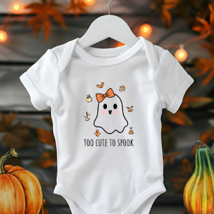 Body Para Bebê Meninas Fantasmas Do Halloween Muito Bonitas Para
