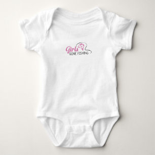 Body Para Bebê Meninas Foram Pescar Engraçado Presente