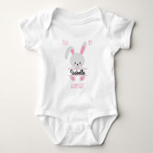 Body Para Bebê Meninas Minha Primeira Páscoa De Roupa