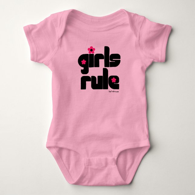 Body Para Bebê Meninas Regra (Frente)