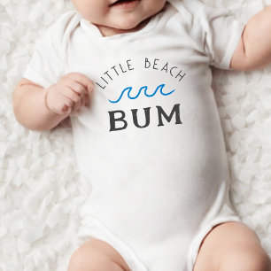 Body Para Bebê Menino Bebê da Praia Little Beach Bum