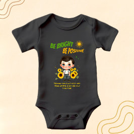 Body Para Bebê Menino com girassol