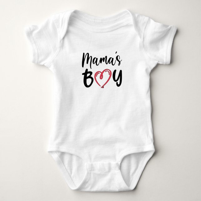 Body Para Bebê Menino da mamãe (Frente)