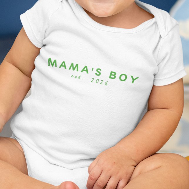 Body Para Bebê Menino da Mamãe Ano de Nascimento (Criador carregado)