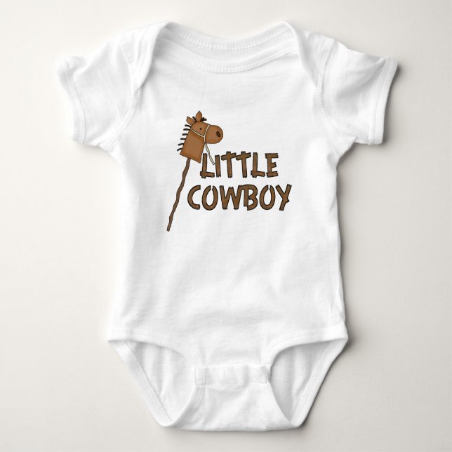 Body Para Bebê Menino do Cowboy (Frente)
