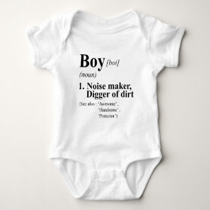 Body Para Bebê Menino Engraçado Significa Estilo De Dicionário
