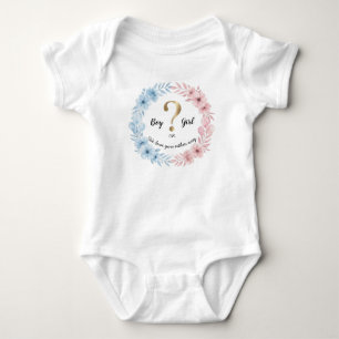 Body Para Bebê Menino ou Menina? – Bodysuit de Revelação de Gêner