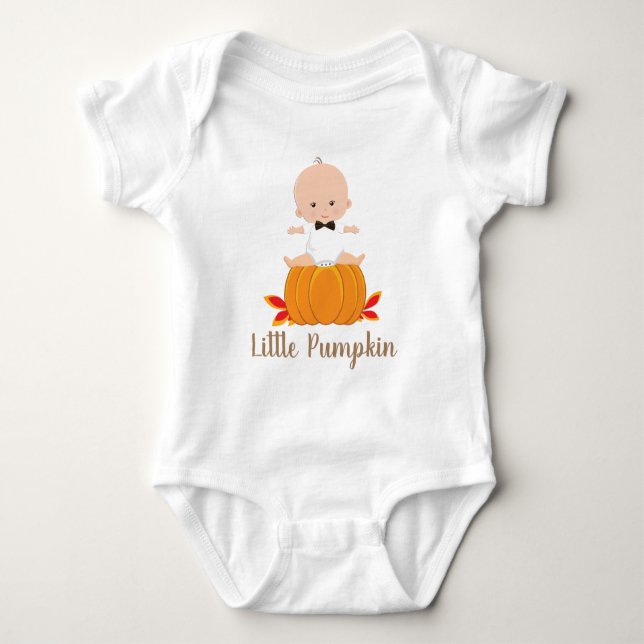 Body Para Bebê Menino Pumpkin Baby Shirts (Frente)