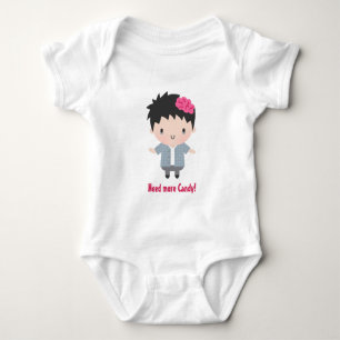 Body Para Bebê Menino Zumbi Fofo, Doce, Bebê Halloween