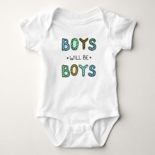 Body Para Bebê Meninos serão tipografia de meninos Bebê Bodycase