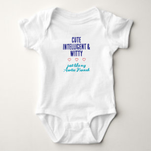 Body Para Bebê Mensagem Engraçada, Presente Para Tia, Tio,
