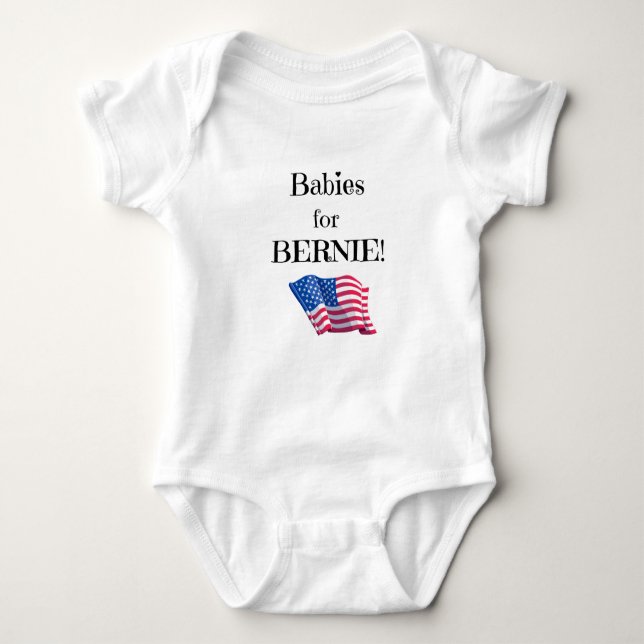 Body Para Bebê Mensagem pro Bernie de bebês! (Frente)