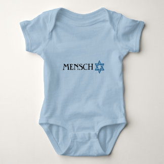 Body Para Bebê Mensch com Star of David T-shirt