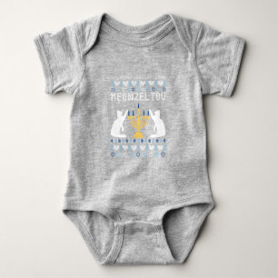 Body Para Bebê Meowzel Tov Chanukah