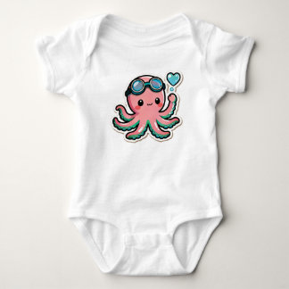 Body Para Bebê Mergulhando Kawaii