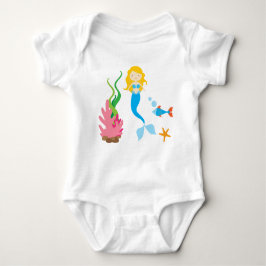Body Para Bebê Mermaid Baby Bodyetu Tutu