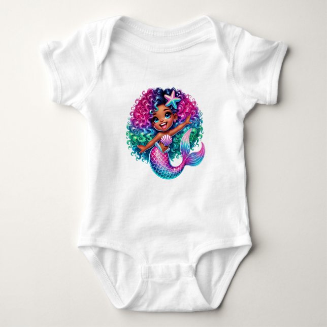 Body Para Bebê Mermaid Girl (Frente)