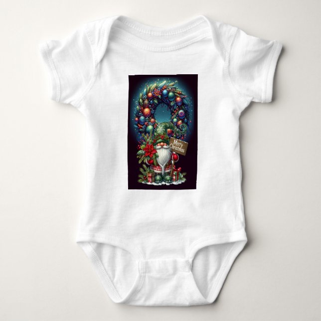 BODY PARA BEBÊ MERRY CHRISTMAS (Frente)