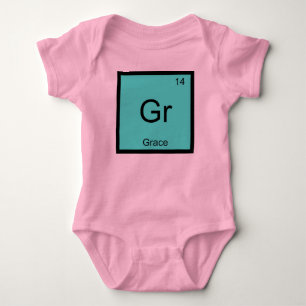 Body Para Bebê Mesa Periódica do Elemento de Química da Grace N