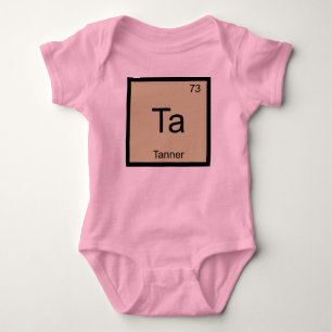 Body Para Bebê Mesa Periódica do Elemento de Química do Nome do
