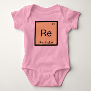Body Para Bebê Mesa Periódica do Elemento de Química do Nome Re