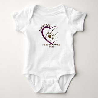 Body Para Bebê Mess Comigo? Meu Grande Irmão Tem Patas2