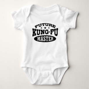 Body Para Bebê Mestre futuro de Kung Fu