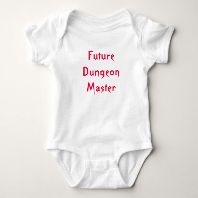 Body Para Bebê Mestre futuro do Dungeon (Frente)