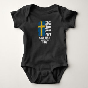 Body Para Bebê Metade Do Sueco É Melhor Do Que Nenhum Fla Sueco E