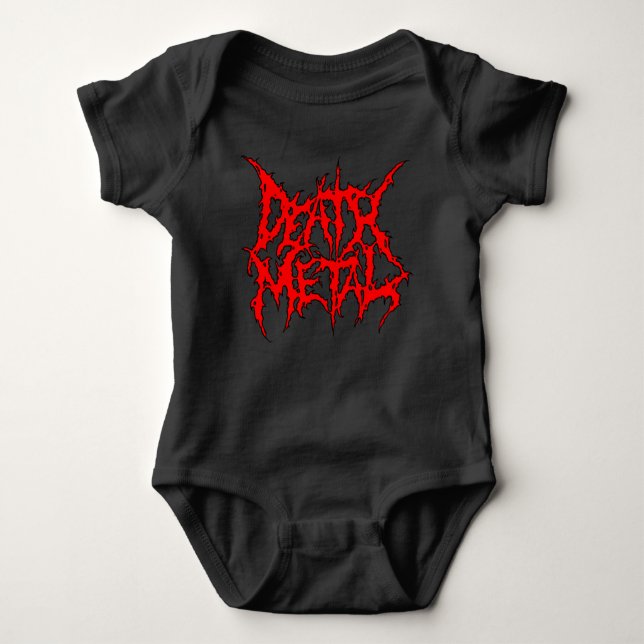 Body Para Bebê Metal da morte (Frente)