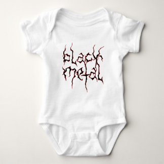 Body Para Bebê Metal preto