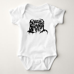 Body Para Bebê Metal preto norueguês