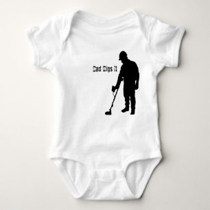 Body Para Bebê Metal que detecta - o pai o escava - o Creeper