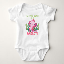 Body Para Bebê Meu Animal Espírito É Um Axolotl