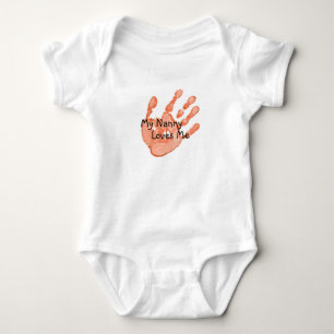 Body Para Bebê "Meu baby-sitter ama-me" - laranja