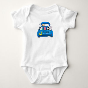 Body Para Bebê Meu caminhão azul grande