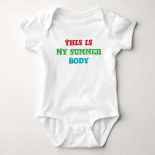 Body Para Bebê Meu corpo de verão