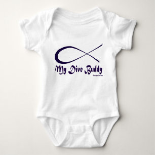 Body Para Bebê Meu Creeper do amigo do mergulho