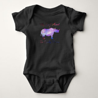 Body Para Bebê Meu Espírito Animal O Chubby Unicórn Adorável Rhin