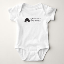 Body Para Bebê Meu irmão é um Cocker Spaniel
