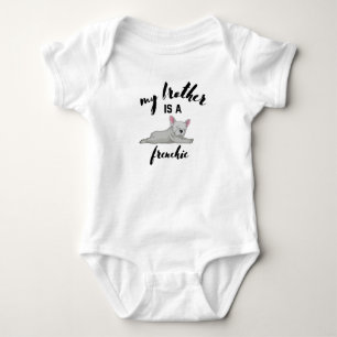 Body Para Bebê Meu irmão é um design frenchido