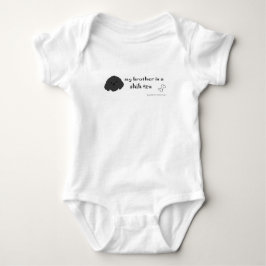 Body Para Bebê Meu irmão é um shih tzu