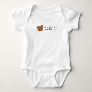 Body Para Bebê Meu irmão é um yorkie