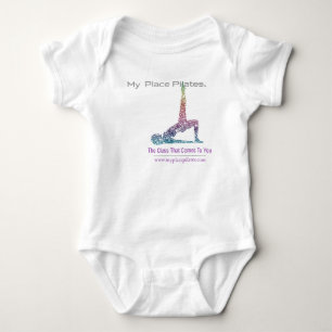 Body Para Bebê Meu logotipo Onsie de Pilates do lugar