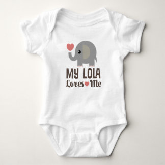 Body Para Bebê Meu Lola Me Ama Elefante Neto