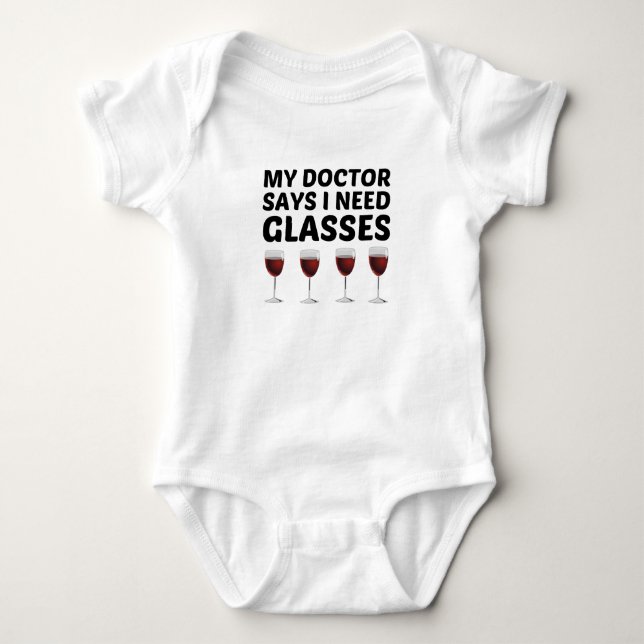 BODY PARA BEBÊ MEU MÉDICO DISSE QUE PRECISO DE ÓCULOS (Frente)