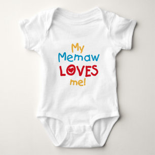 Body Para Bebê Meu Memaw ama-me t-shirt e presentes