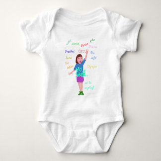 Body Para Bebê Meu Mundo Eu posso fazer qualquer coisa