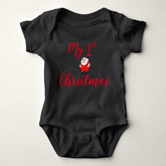 Body Para Bebê Meu Natal de 1rua (Frente)