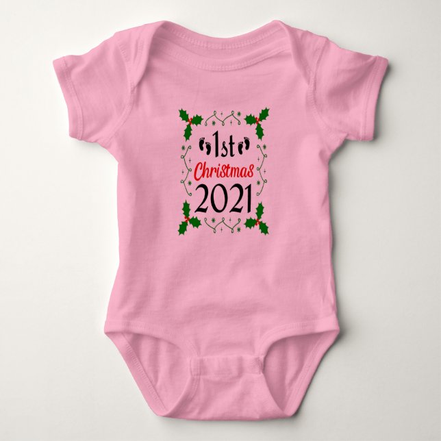 Body Para Bebê Meu Natal de 1rua 2021 (Frente)